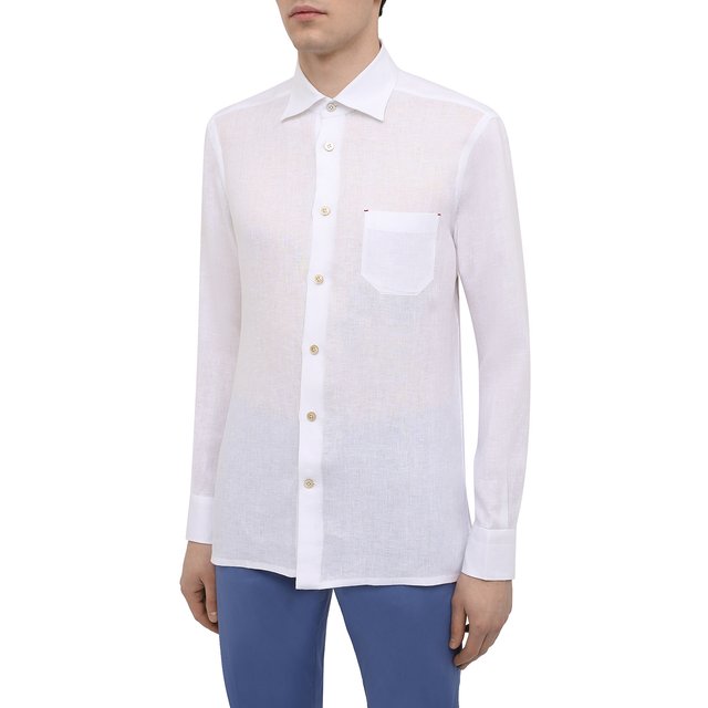 фото Льняная рубашка kiton