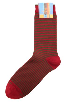 Мужские хлопковые носки GALLO красного цвета, арт. AP102902 | Фото 1 (Материал внешний: Хлопок; Кросс-КТ: бельё)