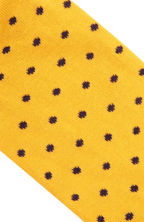 Мужские хлопковые носки GALLO желтого цвета, арт. AP103014 | Фото 2 (Материал внешний: Хлопок; Кросс-КТ: бельё)