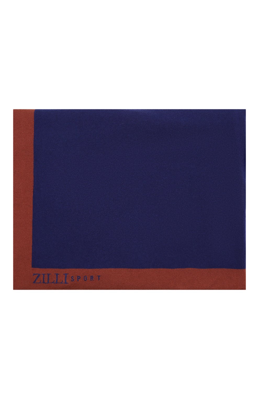 Кашемировый плед ZILLI SPORT синего цвета, арт. MBW-PLAID-WS000/0001 | Фото 3