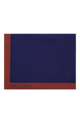 Кашемировый плед ZILLI SPORT синего цвета, арт. MBW-PLAID-WS000/0001 | Фото 3