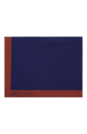 Кашемировый плед ZILLI SPORT синего цвета по цене 156500 руб., арт. MBW-PLAID-WS000/0001 | Фото 3 Кашемировый плед ZILLI SPORT синего цвета, арт. MBW-PLAID-WS000/0001 | Фото 3