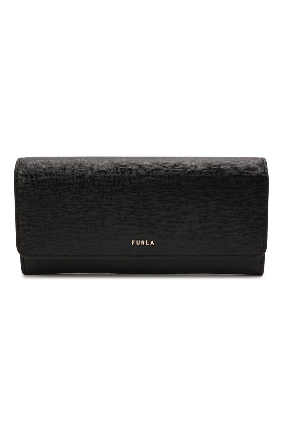 Женские кожаный кошелек FURLA черного цвета, арт. PCY3UNO/B30000 | Ф ото 1 (Материал: Натуральная кожа)