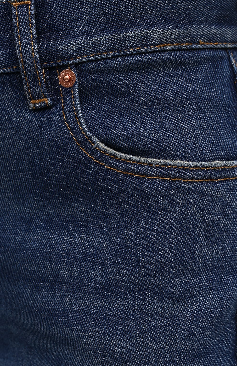 Женские джинсы VALENTINO синего цвета, арт. XB3DD12N6UV | Фото 5 (Кросс-КТ: Деним; Длина (брюки, джинсы): Стандартные; Силуэт Ж (брюки и джинсы): Прямые; Стили: Гранж; Материал внешний: Хлопок, Деним)