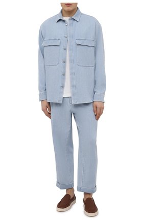 Мужские кожаные слипоны GIORGIO ARMANI коричневого цвета по цене 83650 руб., арт. X2X141/XF444 | Фото 2 Мужские кожаные слипоны GIORGIO ARMANI коричневого цвета, арт. X2X141/XF444 | Фото 2 (Материал внешний: Кожа; Материал внутренний: Натуральная кожа; Стили: Кэжуэл)