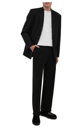 Мужские текстильные слипоны GIORGIO ARMANI черного цвета по цене 83650 руб., арт. X2X151/XN137 | Фото 2 Мужские текстильные слипоны GIORGIO ARMANI черного цвета, арт. X2X151/XN137 | Фото 2 (Материал внутренний: Натуральная кожа; Материал внешний: Текстиль; Стили: Кэжуэл)