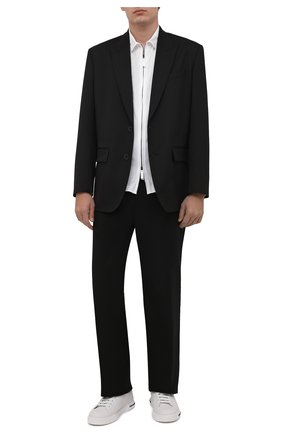 Мужская хлопковая рубашка GIORGIO ARMANI белого цвета по цене 66950 руб., арт. 8WGCCZ5H/JZ071 | Фото 2 Мужская хлопковая рубашка GIORGIO ARMANI белого цвета, арт. 8WGCCZ5H/JZ071 | Фото 2 (Рукава: Длинные; Материал внешний: Хлопок; Длина (для топов): Стандартные; Случай: Повседневный; Манжеты: На кнопках; Воротник: Акула; Принт: Однотонные; Стили: Кэжуэл)