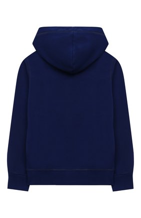 Детский хлопковое худи DSQUARED2 синего цвета по цене 19950 руб., арт. DQ0820-D002Y | Фото 2 Детский хлопковое худи DSQUARED2 синего цвета, арт. DQ0820-D002Y | Фото 2 (Материал внешний: Хлопок; Рукава: Длинные; Мальчики Кросс-КТ: Толстовка-одежда, Худи-одежда; Ростовка одежда: 10 - 11 лет | 140 - 146см, 12 лет | 152 см, 13 - 15 лет | 158 см, 16 лет | 164 см, 4 года | 104 см, 6 лет | 116 см, 8 лет | 128 см)
