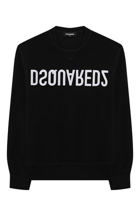 Детский хлопковый свитшот DSQUARED2 черного цвета по цене 16850 руб., арт. DQ0814-D005U | Фото 1 Детский хлопковый свитшот DSQUARED2 черного цвета, арт. DQ0814-D005U | Фото 1 (Рукава: Длинные; Материал внешний: Хлопок; Мальчики Кросс-КТ: Толстовка-одежда)