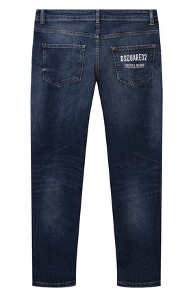 Детские джинсы DSQUARED2 синего цвета по цене 22400 руб., арт. DQ0731-D009C | Фото 2 Детские джинсы DSQUARED2 синего цвета, арт. DQ0731-D009C | Фото 2 (Материал внешний: Хлопок; Детали: Потертости; Ростовка одежда: 10 - 11 лет | 140 - 146см, 12 лет | 152 см, 13 - 15 лет | 158 см, 16 лет | 164 см, 4 года | 104 см, 6 лет | 116 см, 8 лет | 128 см)