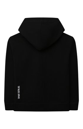 Детский хлопковое худи DSQUARED2 черного цвета по цене 16850 руб., арт. DQ0681-D004L | Фото 2 Детский хлопковое худи DSQUARED2 черного цвета, арт. DQ0681-D004L | Фото 2 (Рукава: Длинные; Материал внешний: Хлопок; Мальчики Кросс-КТ: Толстовка-одежда)