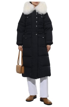 Женский пуховик chloé x fusalp CHLOÉ темно-синего цвета по цене 182000 руб., арт. A1034 | Фото 2 Женский пуховик chloé x fusalp CHLOÉ темно-синего цвета, арт. A1034 | Фото 2 (Материал подклада: Синтетический материал; Материал утеплителя: Пух и перо; Материал внешний: Синтетический материал; Рукава: Длинные; Длина (верхняя одежда): Длинные; Стили: Спорт-шик; Кросс-КТ: Куртка, Пуховик)