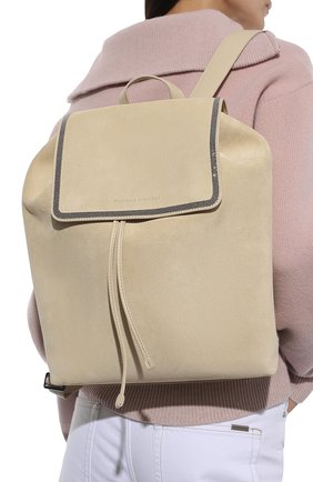 Женский рюкзак BRUNELLO CUCINELLI  цвета, арт. MBFXD2217 | Фото 2 (Материал: Натуральная кожа, Натуральная замша; Размер: medium; Стили: Кэжуэл)