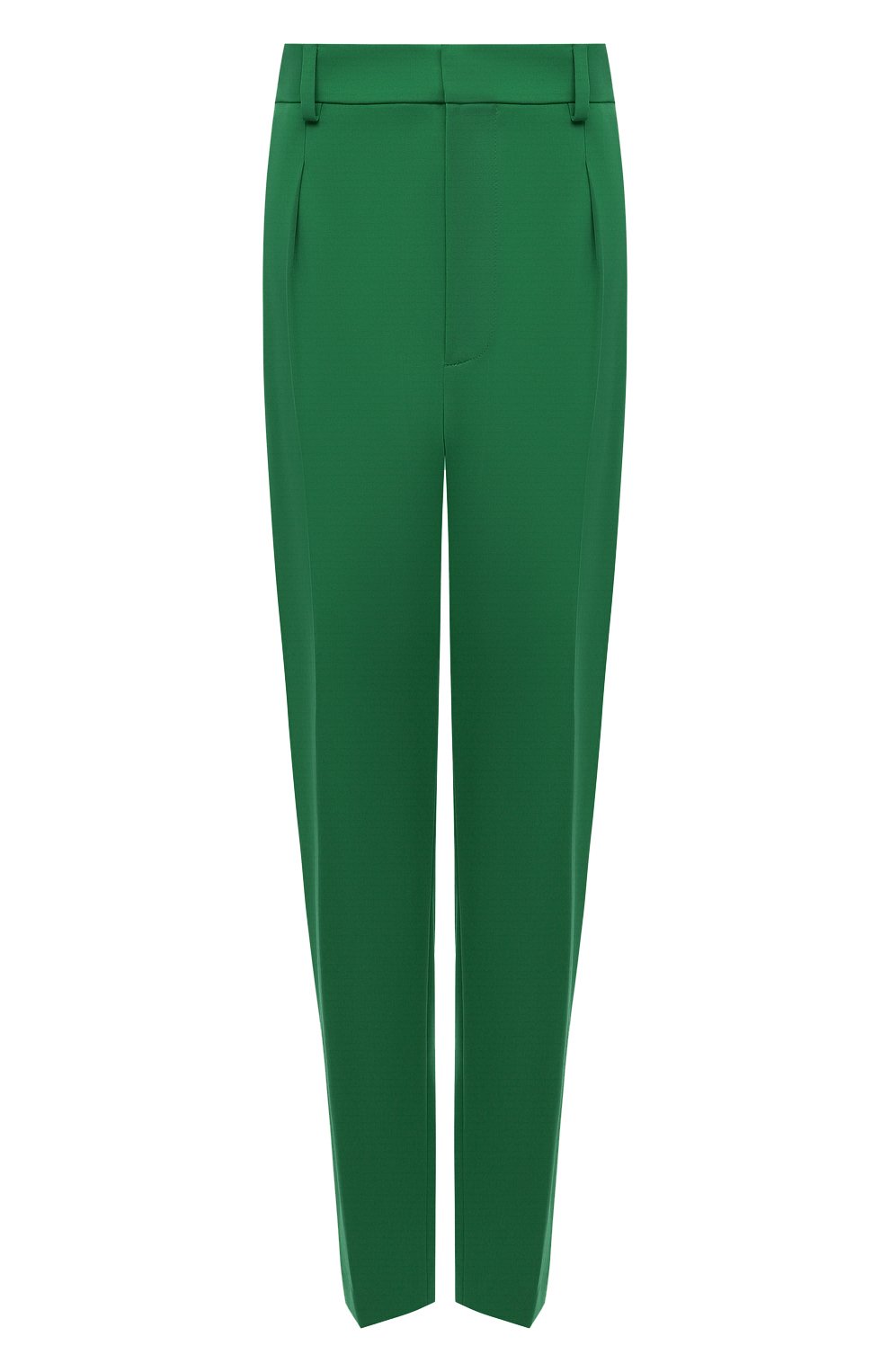 Женские шерстяные брюки RALPH LAUREN зеленого цвета, арт. 290865068 | Фото 1 (Материал внешний: Шерсть; Длина (брюки, джинсы): Стандартные; Женское Кросс-КТ: Брюки-одежда; Силуэт Ж (брюки и джинсы): Узкие; Стили: Кэжуэл)