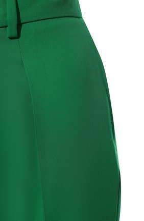 Женские шерстяные брюки RALPH LAUREN зеленого цвета, арт. 290865068 | Фото 5 (Материал внешний: Шерсть; Длина (брюки, джинсы): Стандартные; Женское Кросс-КТ: Брюки-одежда; Силуэт Ж (брюки и джинсы): Узкие; Стили: Кэжуэл)