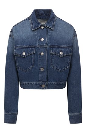 Женская джинсовая куртка ISABEL MARANT ETOILE синего цвета по цене 43650 руб., арт. VE1727-22P022E/TADIA | Фото 1 Женская джинсовая куртка ISABEL MARANT ETOILE синего цвета, арт. VE1727-22P022E/TADIA | Фото 1 (Рукава: Длинные; Материал внешний: Хлопок, Деним; Длина (верхняя одежда): Короткие; Стили: Кэжуэл; Кросс-КТ: Деним, Куртка)
