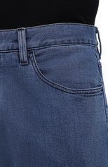 Мужские джинсы GIORGIO ARMANI синего цвета, арт. 3LSJ15/SD2IZ | Фото 5 (Силуэт М (брюки): Прямые; Кросс-КТ: Деним; Длина (брюки, джинсы): Стандартные; Материал внешний: Хлопок, Деним; Стили: Кэжуэл)