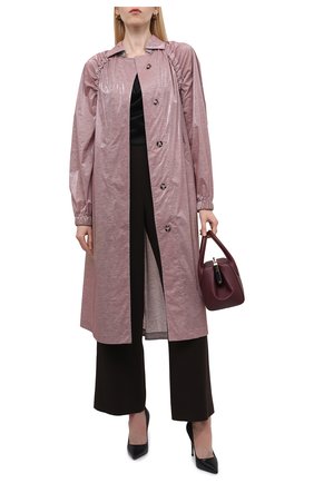 Женский плащ GIORGIO ARMANI светло-розового цвета по цене 199500 руб., арт. 3LAL70/AJXAZ | Фото 2 Женский плащ GIORGIO ARMANI светло-розового цвета, арт. 3LAL70/AJXAZ | Фото 2 (Материал внешний: Синтетический материал; Материал подклада: Хлопок; Рукава: Длинные; Длина (верхняя одежда): Длинные; Стили: Гламурный)