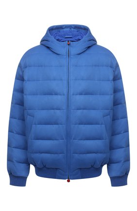 Мужской пуховый бомбер KITON синего цвета по цене 984000 руб., арт. UW1124MV0363A/60-68 | Фото 1 Мужской пуховый бомбер KITON синего цвета, арт. UW1124MV0363A/60-68 | Фото 1 (Рукава: Длинные; Материал утеплителя: Пух и перо; Материал внешний: Кашемир, Шерсть; Длина (верхняя одежда): Короткие; Материал подклада: Синтетический материал; Кросс-КТ: Куртка; Принт: Без принта; Мужское Кросс-КТ: пуховик-короткий, шерсть и кашемир; Big sizes: Big Sizes; Стили: Кэжуэл; Региональные ограничения белый список (Axapta Mercury): RU)