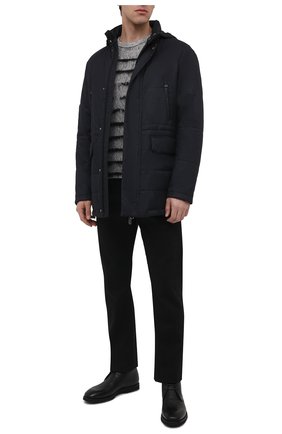 Мужская утепленная куртка CANALI черного цвета, арт. 020316/SY02202 | Фото 2 (Материал подклада: Синтетический материал; Материал внешний: Синтетический материал; Длина (верхняя одежда): До середины бедра; Рукава: Длинные; Кросс-КТ: Куртка; Стили: Кэжуэл; Мужское Кросс-КТ: утепленные куртки)