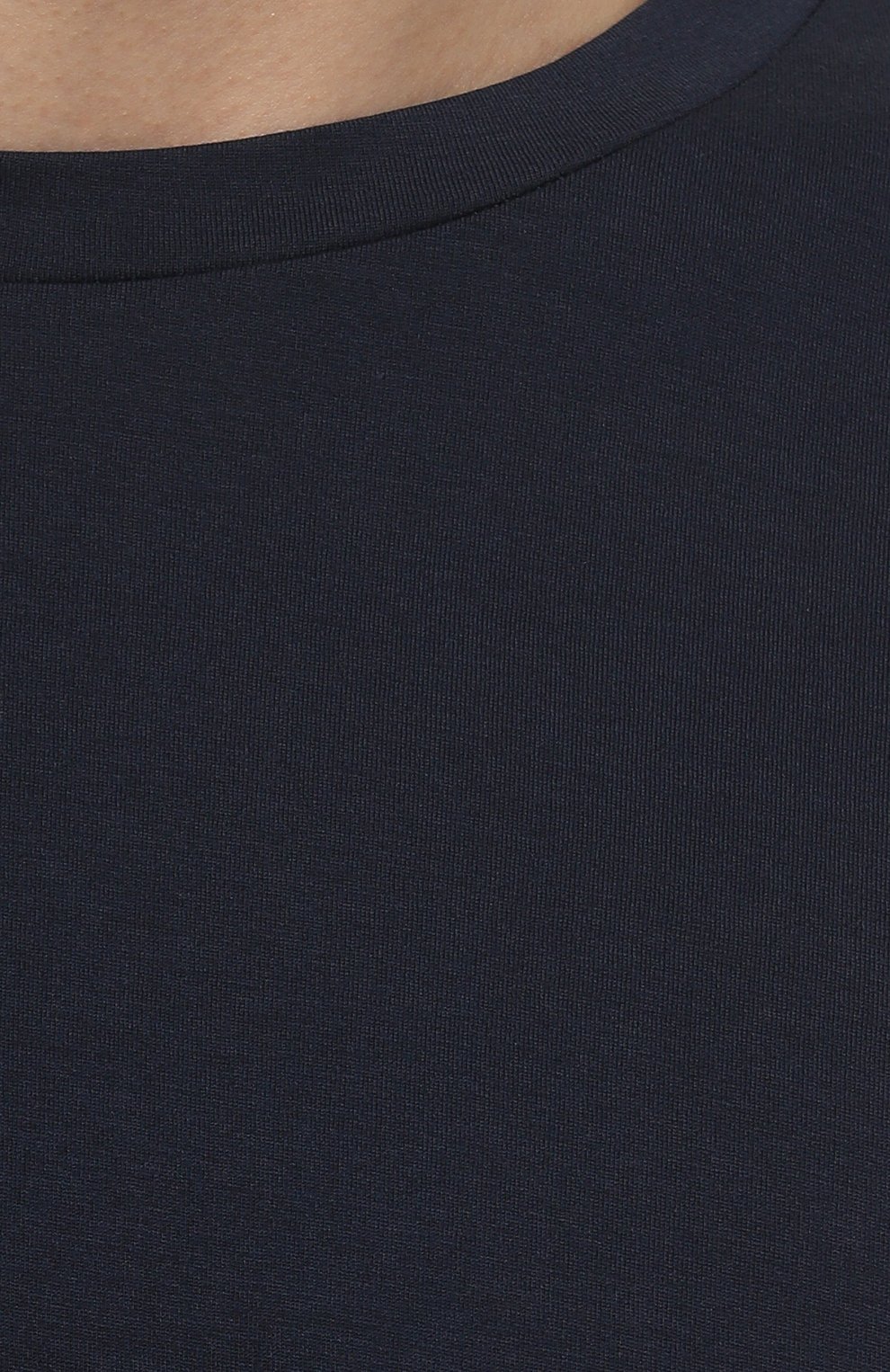 Мужская хлопковая футболка CANALI темно-синего цвета, арт. T0691/MJ01037 | Фото 5 (Принт: Без принта; Рукава: Короткие; Длина (для топов): Стандартные; Материал внешний: Хлопок; Стили: Кэжуэл)