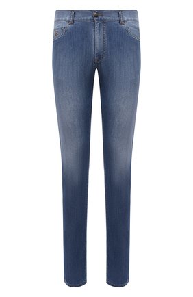 Мужские джинсы CANALI синего цвета по цене 35600 руб., арт. 91700R/PD00250 | Фото 1 Мужские джинсы CANALI синего цвета, арт. 91700R/PD00250 | Фото 1 (Материал внешний: Хлопок, Деним; Длина (брюки, джинсы): Стандартные; Кросс-КТ: Деним; Силуэт М (брюки): Прямые; Детали: Потертости; Стили: Кэжуэл)