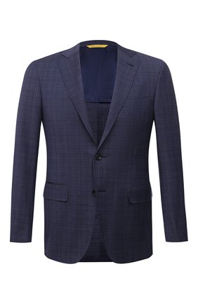 Мужской шерстяной пиджак CANALI темно-синего цвета по цене 152000 руб., арт. 23270/BF00480 | Фото 1