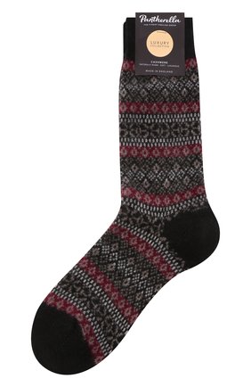 Мужские кашемировые носки PANTHERELLA черного цвета, арт. 57006 | Фото 1 (Материал внешний: Шерсть, Кашемир; Кросс-КТ: бельё; Региональные ограничения белый список (Axapta Mercury): RU)