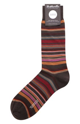 Мужские шерстяные носки PANTHERELLA коричневого цвета, арт. 59684 | Фото 1 (Материал внешний: Шерсть, Синтетический материал; Кросс-КТ: бельё; Региональные ограничения белый список (Axapta Mercury): RU)