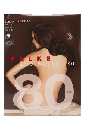 Женские колготки seidenglatt 80 FALKE коричневого цвета, арт. 40480 | Фото 1 (Материал внешний: Синтетический материал)