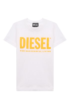 Мужского хлопковая футболка DIESEL белого цвета по цене 4900 руб., арт. 00J4P6-00YI9 | Фото 1 Мужского хлопковая футболка DIESEL белого цвета, арт. 00J4P6-00YI9 | Фото 1 (Ростовка одежда: 10 - 11 лет | 140 - 146см, 12 лет | 152 см, 13 - 15 лет | 158 см, 16 лет | 164 см, 4 года | 104 см, 6 лет | 116 см, 8 лет | 128 см)