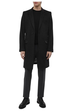 Мужской джемпер из шелка и хлопка GIORGIO ARMANI черного цвета по цене 66950 руб., арт. 3HSM38/SM63Z | Фото 2 Мужской джемпер из шелка и хлопка GIORGIO ARMANI черного цвета, арт. 3HSM38/SM63Z | Фото 2 (Длина (для топов): Стандартные; Материал внешний: Шелк, Хлопок; Рукава: Короткие; Мужское Кросс-КТ: Джемперы; Принт: Без принта; Вырез: Круглый; Стили: Кэжуэл)