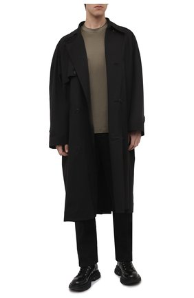 Мужская хлопковая футболка CANALI хаки цвета по цене 28100 руб., арт. T0356/MJ00002 | Фото 2 Мужская хлопковая футболка CANALI хаки цвета, арт. T0356/MJ00002 | Фото 2 (Длина (для топов): Стандартные; Материал внешний: Хлопок; Рукава: Короткие; Принт: Без принта; Стили: Милитари)