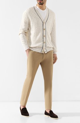Мужские замшевые лоферы summer walk LORO PIANA коричневого цвета по цене 57900 руб., арт. FAE8124 | Фото 2 Мужские замшевые лоферы summer walk LORO PIANA коричневого цвета, арт. FAE8124 | Фото 2 (Материал внутренний: Натуральная кожа; Стили: Кэжуэл; Материал внешний: Замша)