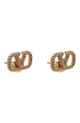 Женские серьги VALENTINO золотого цвета по цене 36300 руб., арт. XW2J0F85YCW | Фото 3 Женские серьги VALENTINO золотого цвета, арт. XW2J0F85YCW | Фото 3 (Материал: Металл)