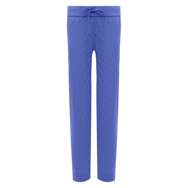 Кашемировые брюки Ralph Lauren голубого цвета