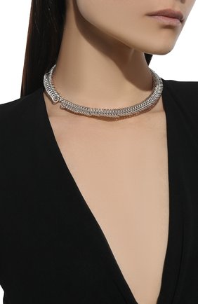 Женское колье BOTTEGA VENETA серебряного цвета по цене 1425000 тенге, арт. 682176/V5070 | Фото 2 Женское колье BOTTEGA VENETA серебряного цвета, арт. 682176/V5070 | Фото 2 (Материал: Серебро)