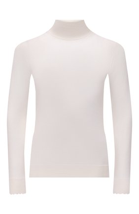 Женская шерстяная водолазка CHLOÉ молочного цвета, арт. CHC22SMP21560 | Фото 1 (Материал внешний: Шерсть; Рукава: Длинные; Длина (для топов): Стандартные; Стили: Минимализм; Женское Кросс-КТ: Водолазка-одежда; Региональные ограничения белый список (Axapta Mercury): RU)