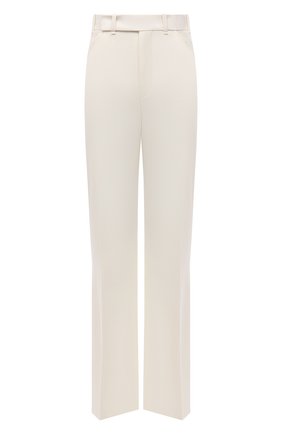 Женские шерстяные брюки CHLOÉ белого цвета по цене 99500 руб., арт. CHC22SPA04066 | Фото 1 Женские шерстяные брюки CHLOÉ белого цвета, арт. CHC22SPA04066 | Фото 1 (Длина (брюки, джинсы): Удлиненные; Материал внешний: Шерсть; Стили: Минимализм; Женское Кросс-КТ: Брюки-одежда; Силуэт Ж (брюки и джинсы): Расклешенные)