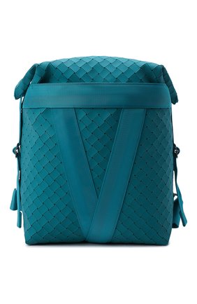 Мужской рюкзак BOTTEGA VENETA бирюзового цвета по цене 106000 руб., арт. 679700/V1DW1 | Фото 1 Мужской рюкзак BOTTEGA VENETA бирюзового цвета, арт. 679700/V1DW1 | Фото 1 (Размер: large; Материал: Экокожа)