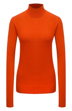 Женская водолазка из вискозы BOTTEGA VENETA оранжевого цвета, арт. 672720/V09V0 | Фото 1 (Рукава: Длинные; Длина (для топов): Стандартные; Материал внешний: Вискоза; Стили: Кэжуэл; Женское Кросс-КТ: Водолазка-одежда)