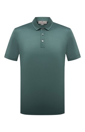 Мужское хлопковое поло CANALI темно-зеленого цвета по цене 31850 руб., арт. T0238/MJ00002 | Фото 1 Мужское хлопковое поло CANALI темно-зеленого цвета, арт. T0238/MJ00002 | Фото 1 (Рукава: Короткие; Материал внешний: Хлопок; Длина (для топов): Стандартные; Кросс-КТ: Трикотаж; Застежка: Пуговицы; Стили: Кэжуэл)
