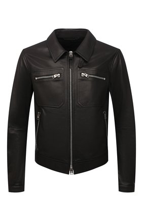 Мужская кожаная куртка TOM FORD черного цвета по цене 519000 руб., арт. BZ451/TFL855 | Фото 1 Мужская кожаная куртка TOM FORD черного цвета, арт. BZ451/TFL855 | Фото 1 (Рукава: Длинные; Материал подклада: Купро; Длина (верхняя одежда): Короткие; Материал внешний: Натуральная кожа; Мужское Кросс-КТ: Кожа и замша; Кросс-КТ: Куртка; Стили: Кэжуэл; Региональные ограничения белый список (Axapta Mercury): RU)