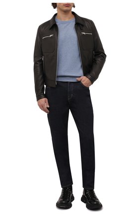 Мужская кожаная куртка TOM FORD черного цвета по цене 519000 руб., арт. BZ451/TFL855 | Фото 2 Мужская кожаная куртка TOM FORD черного цвета, арт. BZ451/TFL855 | Фото 2 (Рукава: Длинные; Материал подклада: Купро; Длина (верхняя одежда): Короткие; Материал внешний: Натуральная кожа; Мужское Кросс-КТ: Кожа и замша; Кросс-КТ: Куртка; Стили: Кэжуэл; Региональные ограничения белый список (Axapta Mercury): RU)
