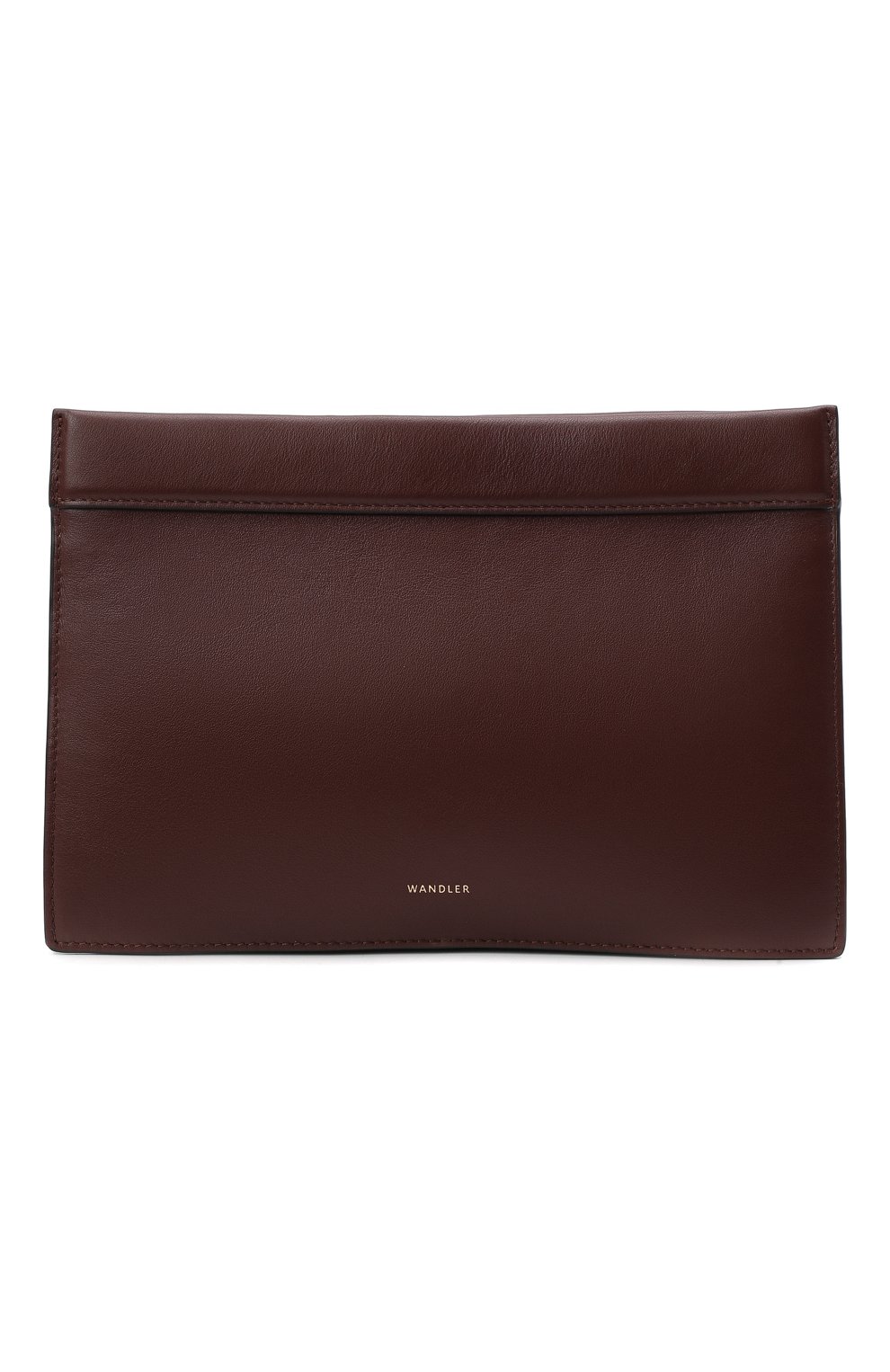 Женская сумка hanna medium WANDLER темно-коричневого цвета, арт. HANNAH BAG | Фото 1 (Сумки-технические: Сумки top-handle; Размер: medium; Материал: Натуральная кожа)