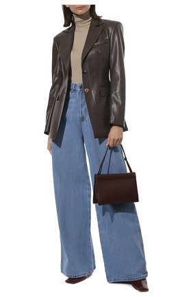 Женская сумка hanna medium WANDLER темно-коричневого цвета по цене 51500 руб., арт. HANNAH BAG | Фото 3 Женская сумка hanna medium WANDLER темно-коричневого цвета, арт. HANNAH BAG | Фото 3 (Сумки-технические: Сумки top-handle; Размер: medium; Материал: Натуральная кожа)