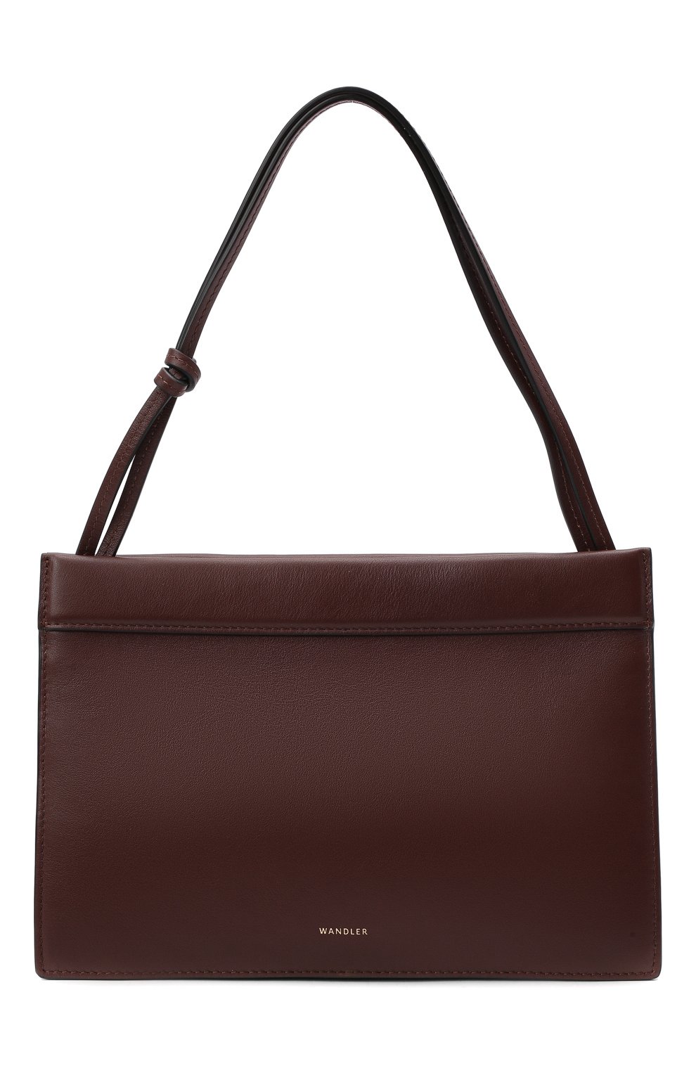 Женская сумка hanna medium WANDLER темно-коричневого цвета по цене 51500 руб., арт. HANNAH BAG | Фото 6 Женская сумка hanna medium WANDLER темно-коричневого цвета, арт. HANNAH BAG | Фото 6 (Сумки-технические: Сумки top-handle; Размер: medium; Материал: Натуральная кожа)