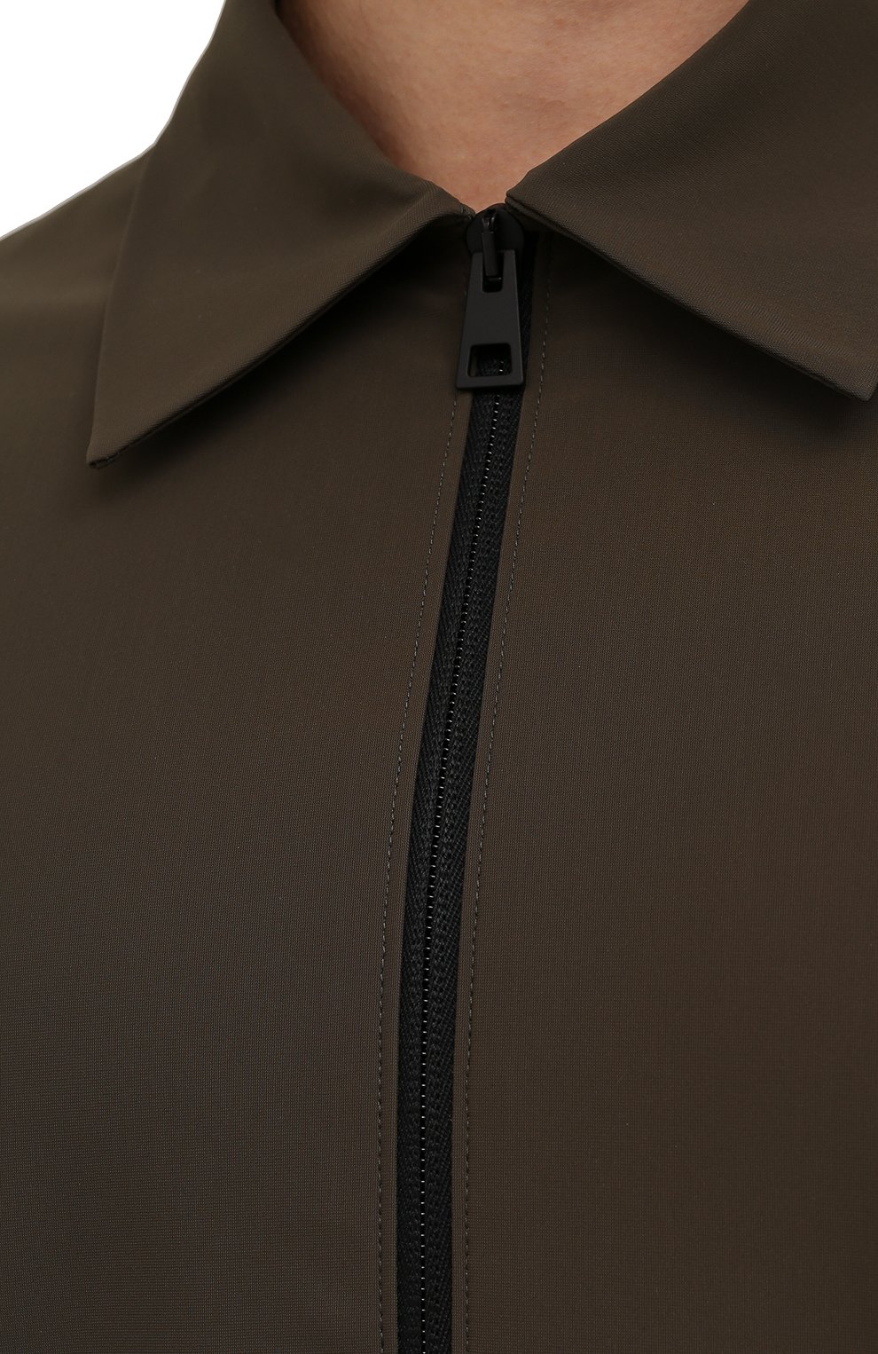 Мужская куртка HARRIS WHARF LONDON хаки цвета, арт. C9341PYZ | Фото 5 (Кросс-КТ: Куртка, Ветровка; Рукава: Длинные; Материал внешний: Синтетический материал; Стили: Милитари, Кэжуэл; Длина (верхняя одежда): Короткие)