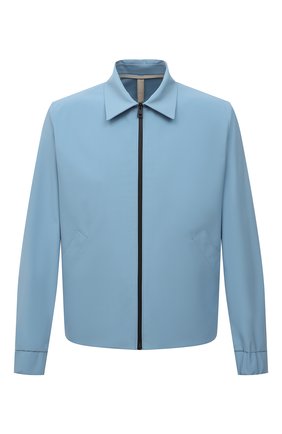 Мужская куртка HARRIS WHARF LONDON голубого цвета, арт. C9341PYZ | Фото 1 (Длина (верхняя одежда): Короткие; Материал внешний: Синтетический материал; Рукава: Длинные; Кросс-КТ: Куртка, Ветровка; Стили: Кэжуэл)