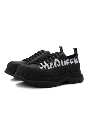 Мужские кожаные кроссовки tread slick ALEXANDER MCQUEEN черного цвета по цене 79550 руб., арт. 682423/WIABD | Фото 1 Мужские кожаные кроссовки tread slick ALEXANDER MCQUEEN черного цвета, арт. 682423/WIABD | Фото 1 (Материал внутренний: Натуральная кожа; Материал внешний: Кожа; Подошва: Массивная; Материал утеплителя: Без утеплителя; Стили: Гранж; Длина стельки: 26,6, 27,3, 27,6, 28,0, 28,3, 28,7, 29,0, 29,3, 30,0)
